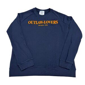 Zoe Karssen Outlaw-Lovers Crewneck Sweatshirt Women's Navy Blue, Size M